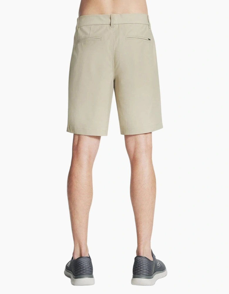 Skechers Premium Everywhere 9 Inch Short Polyester Men's Natural Knee-Length Shorts