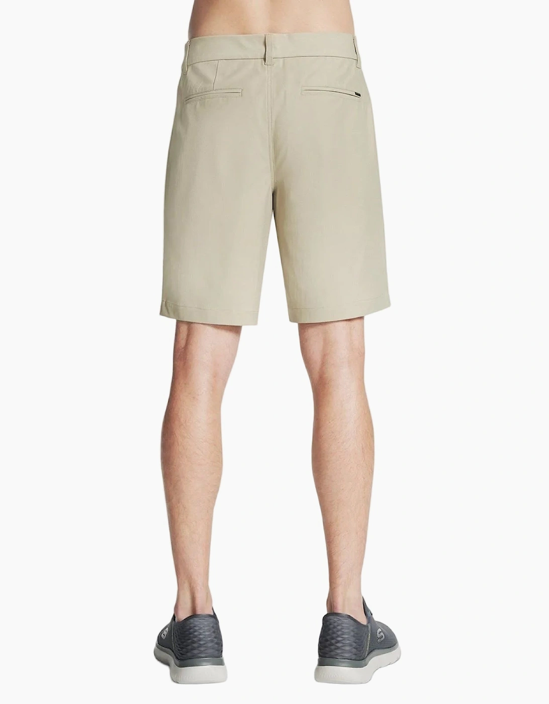 Skechers Premium Everywhere 9 Inch Short Polyester Men's Natural Knee-Length Shorts