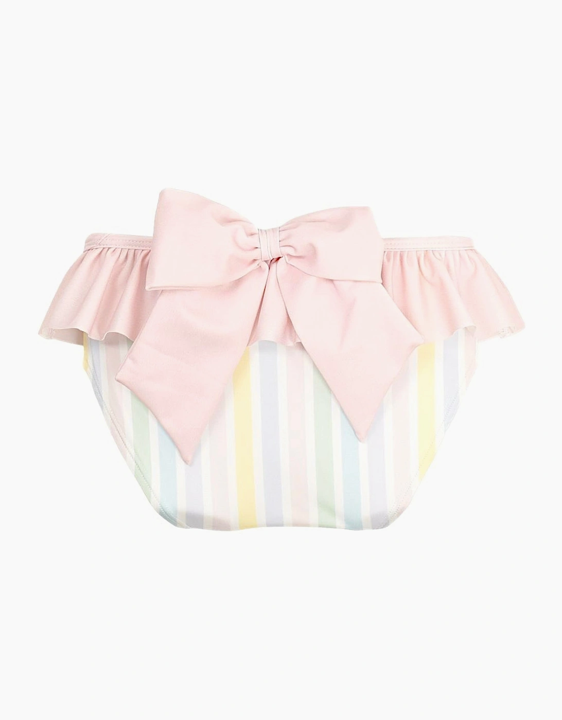 Girls Pastel Stripe Print Swim Knickers