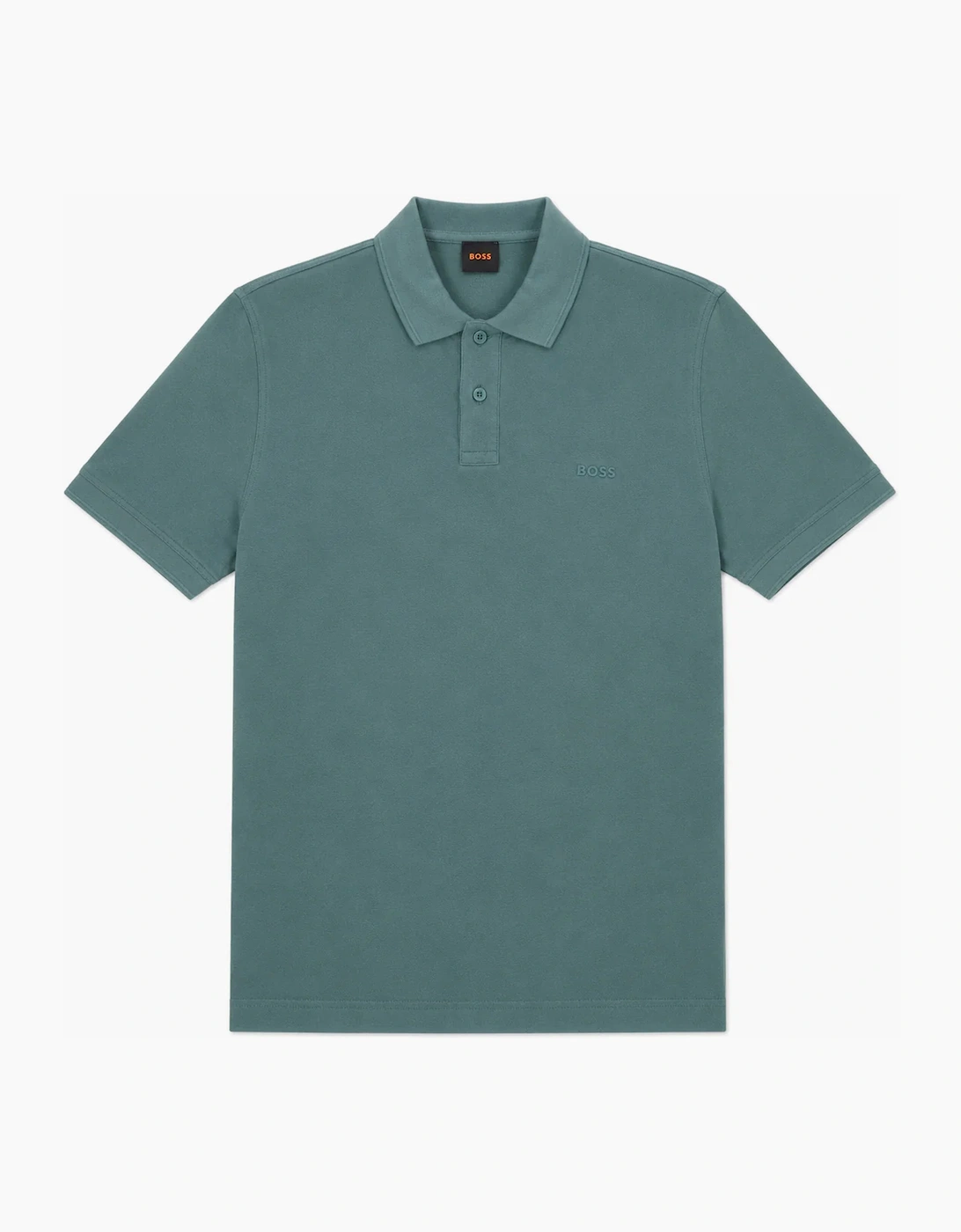 BOSS Prime Cotton Pique Polo Shirt Green, 3 of 2