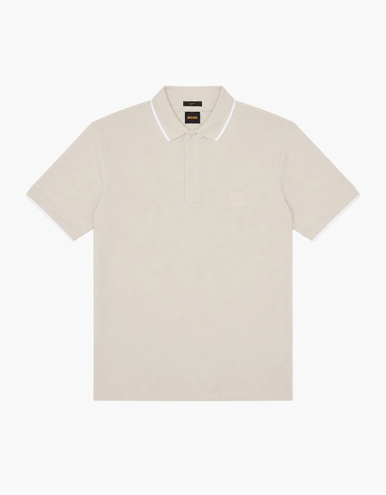 BOSS Slim Fit Passertip Polo Shirt Open Grey
