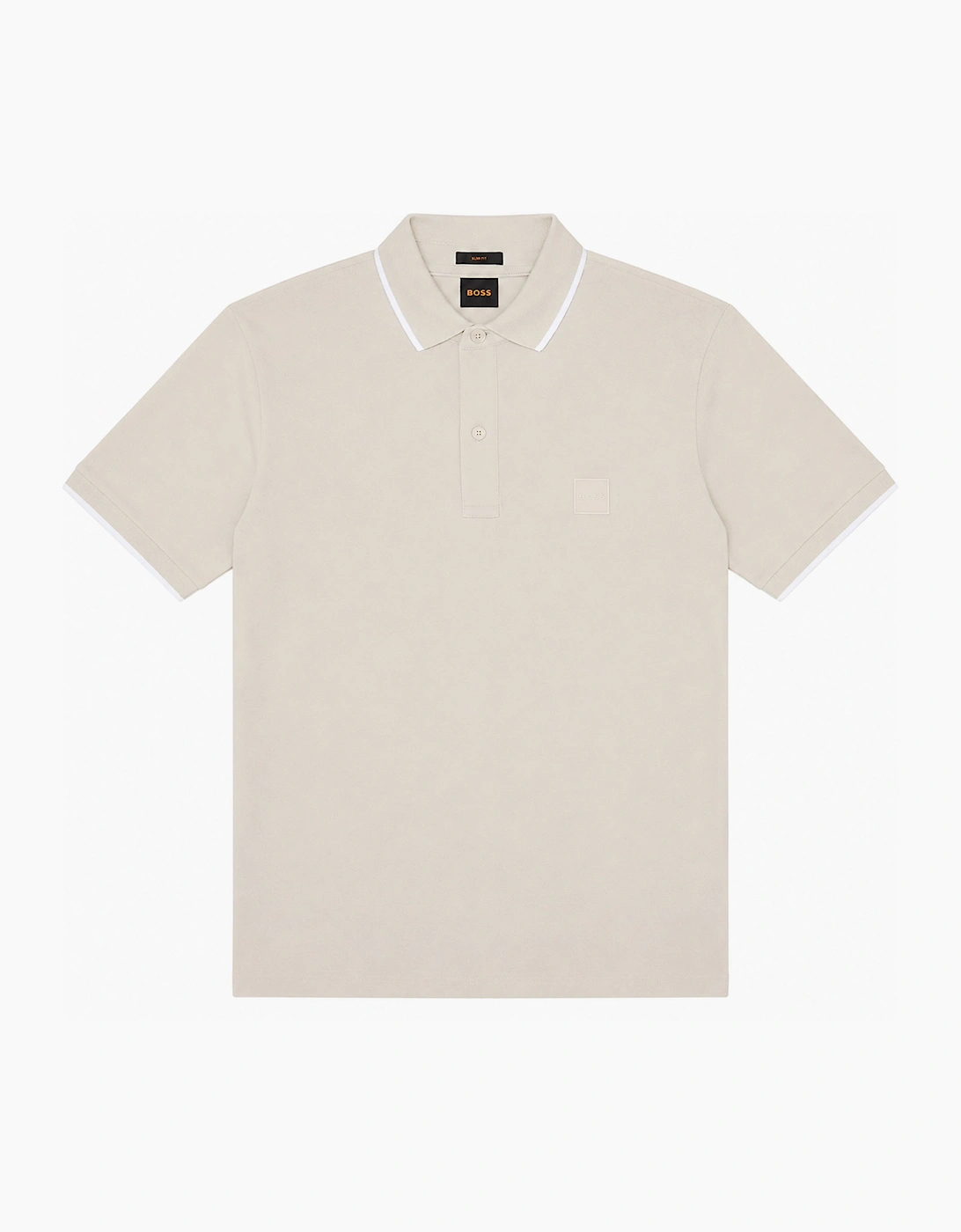 BOSS Slim Fit Passertip Polo Shirt Open Grey, 3 of 2