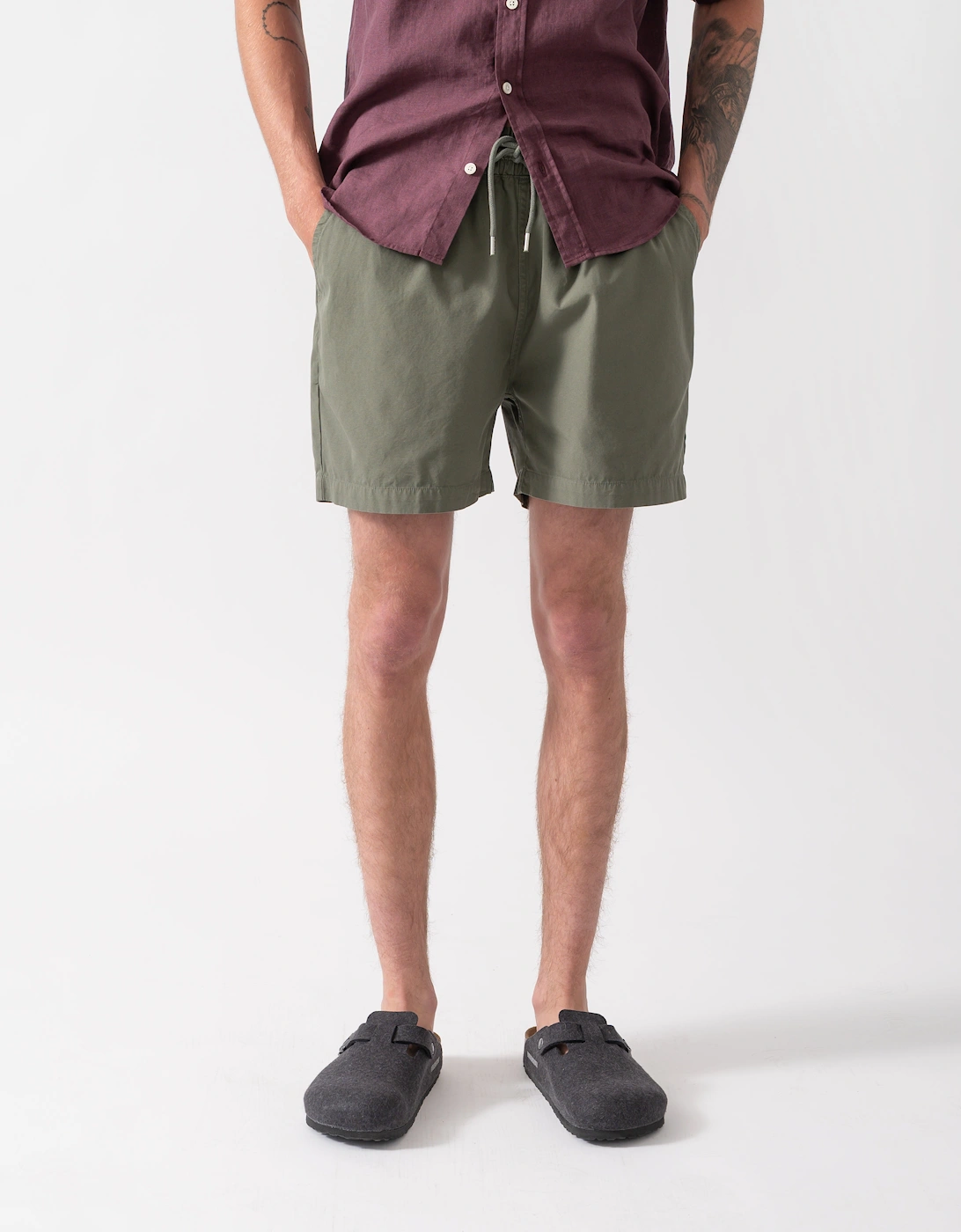 Colorful Standard Organic Twill Shorts - Dusty Olive, 5 of 4