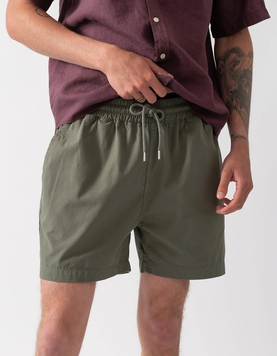 Colorful Standard Organic Twill Shorts - Dusty Olive