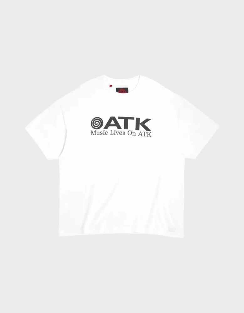 Music Lives On ATK Tee White Black