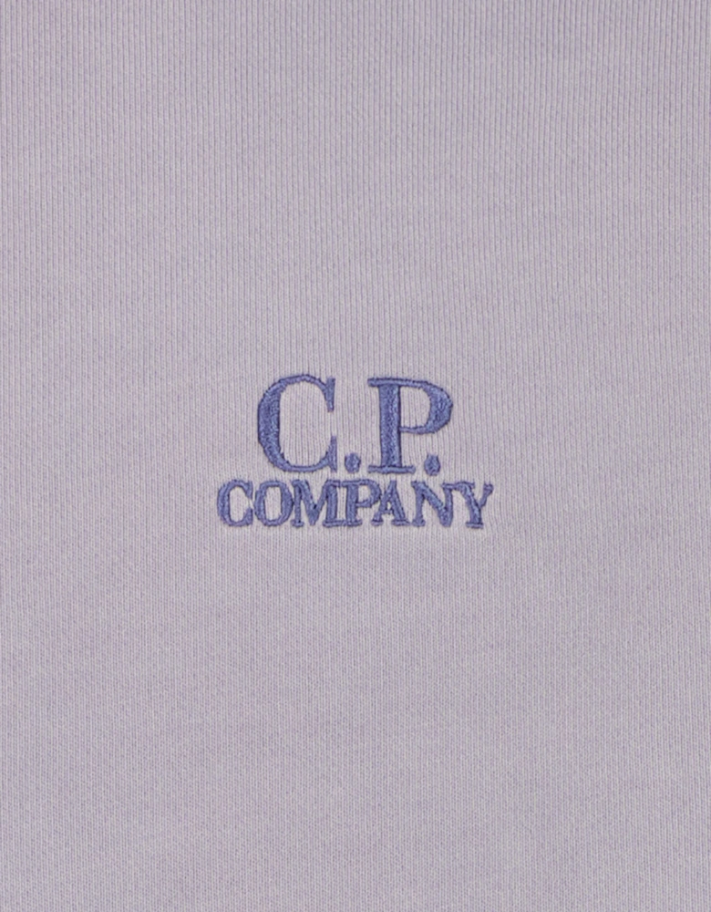 Diagonal Fleece Resist Dyed Logo Sweatshirt