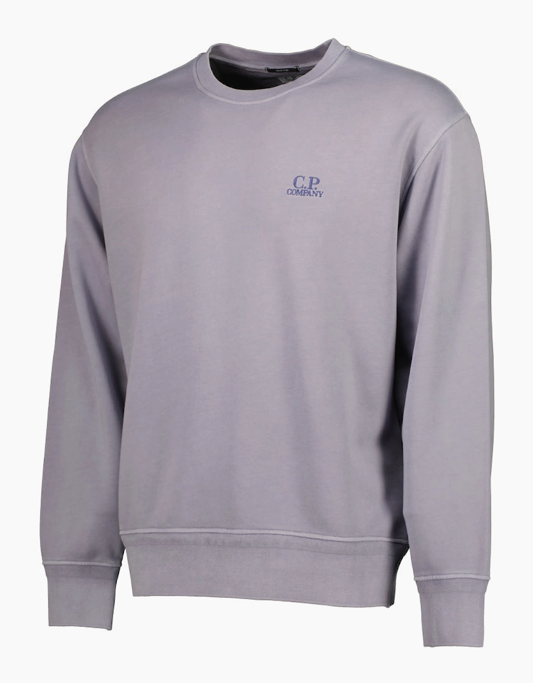 Diagonal Fleece Resist Dyed Logo Sweatshirt