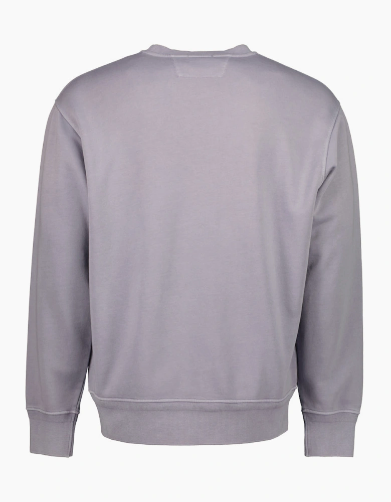 Diagonal Fleece Resist Dyed Logo Sweatshirt