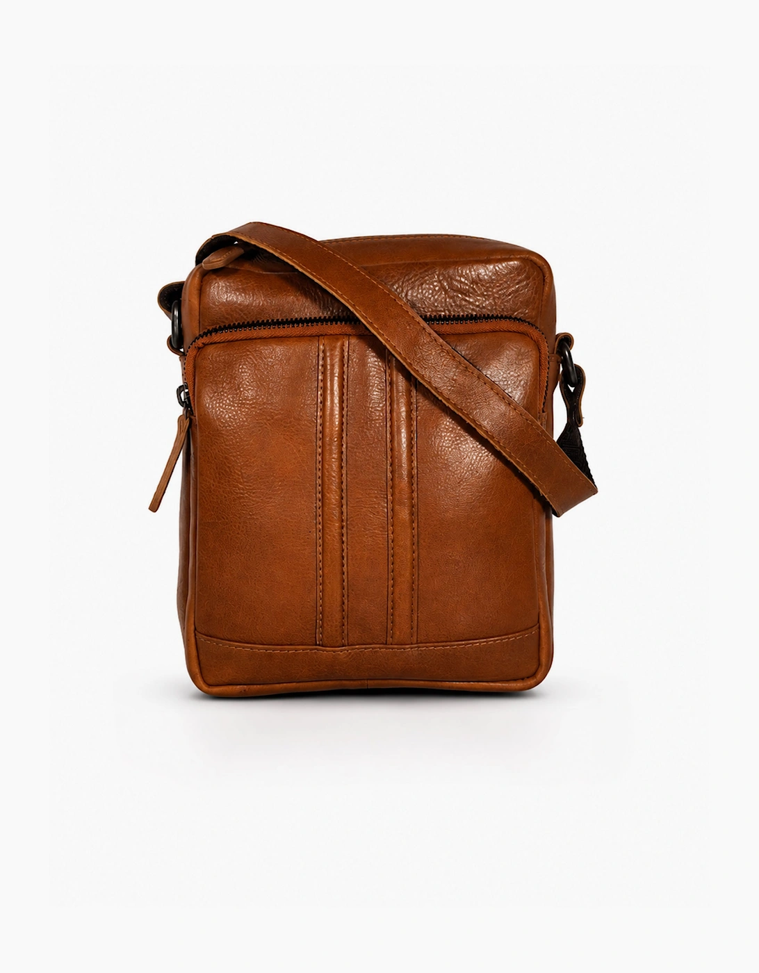 Rowallan Spartan Light Tan Medium Size Soft Leather Crossbody Man Bag