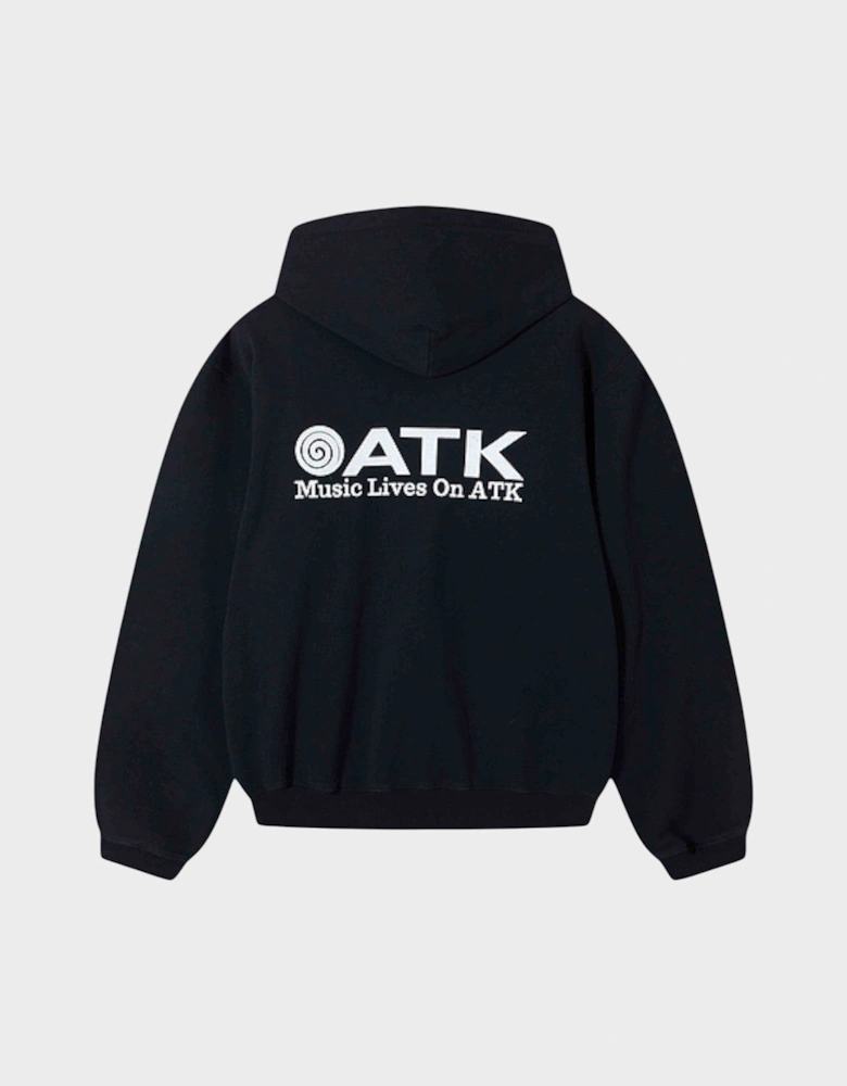 Music Lives On ATK Hoodie Black White