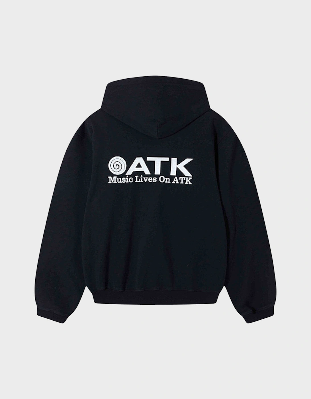 Music Lives On ATK Hoodie Black White