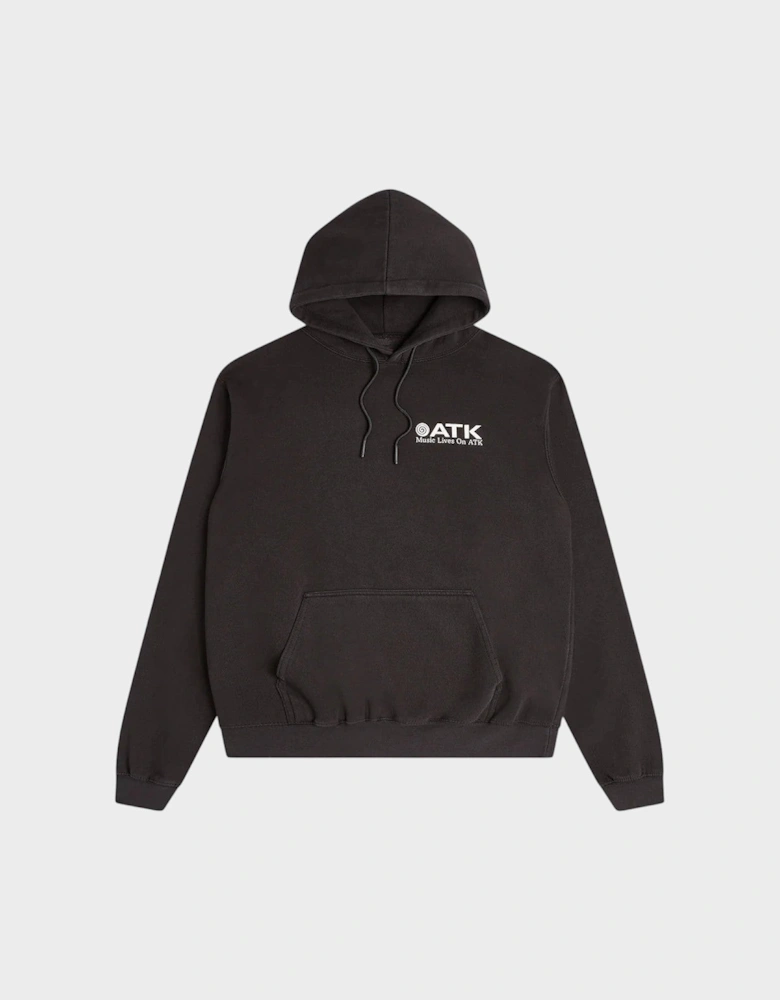 Music Lives On ATK Hoodie Black White