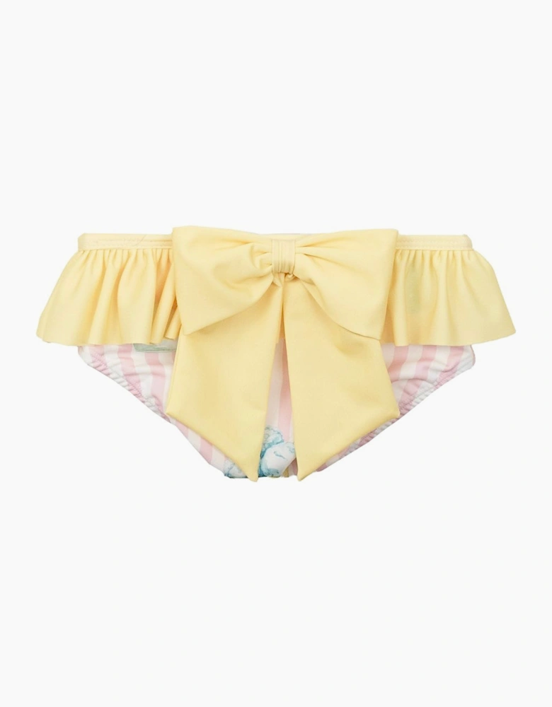 Girls Pink Ice Cream Print Swim Knickers