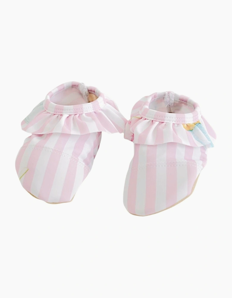 Girls Pink Ice Cream Print Non Slip Swim Shoes