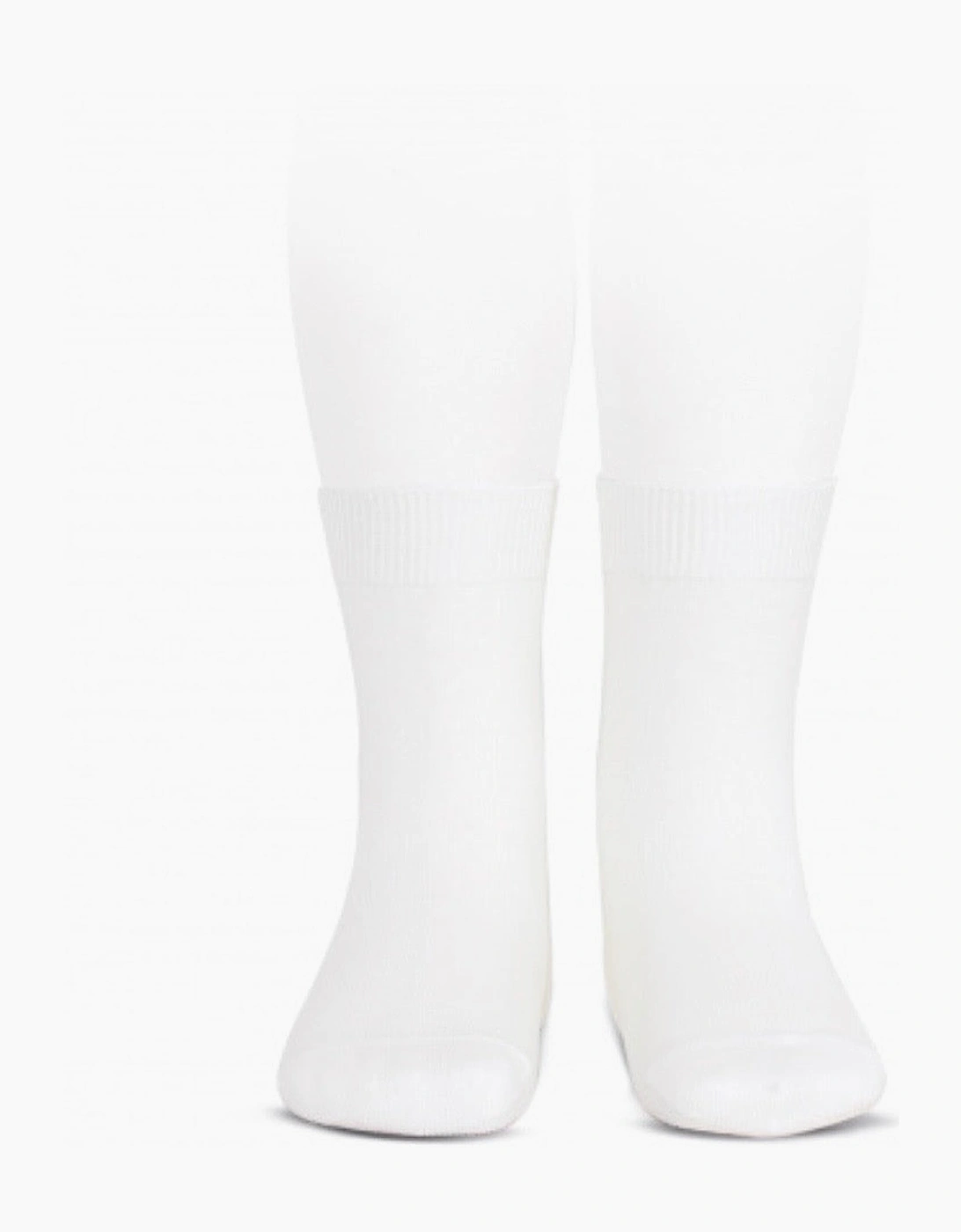 White 200 Plain Short Socks