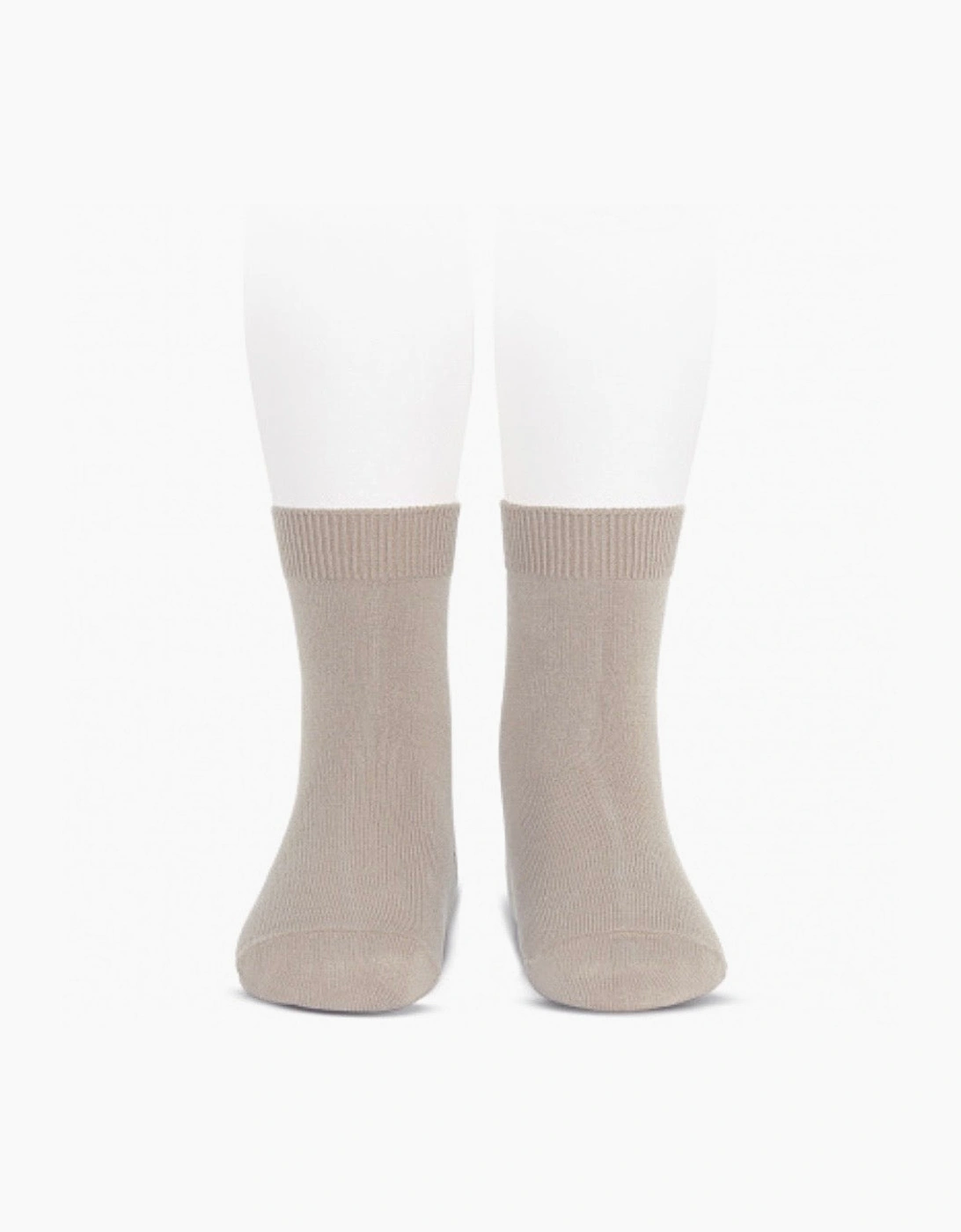 Beige Stone 334 Plain Short Socks
