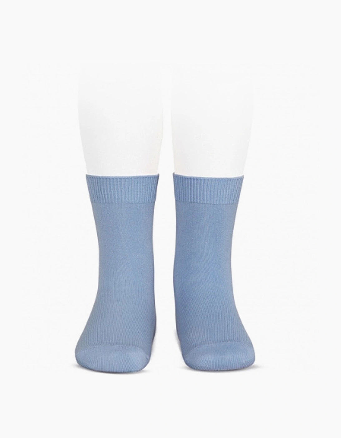 Blue 446 Plain Short Socks