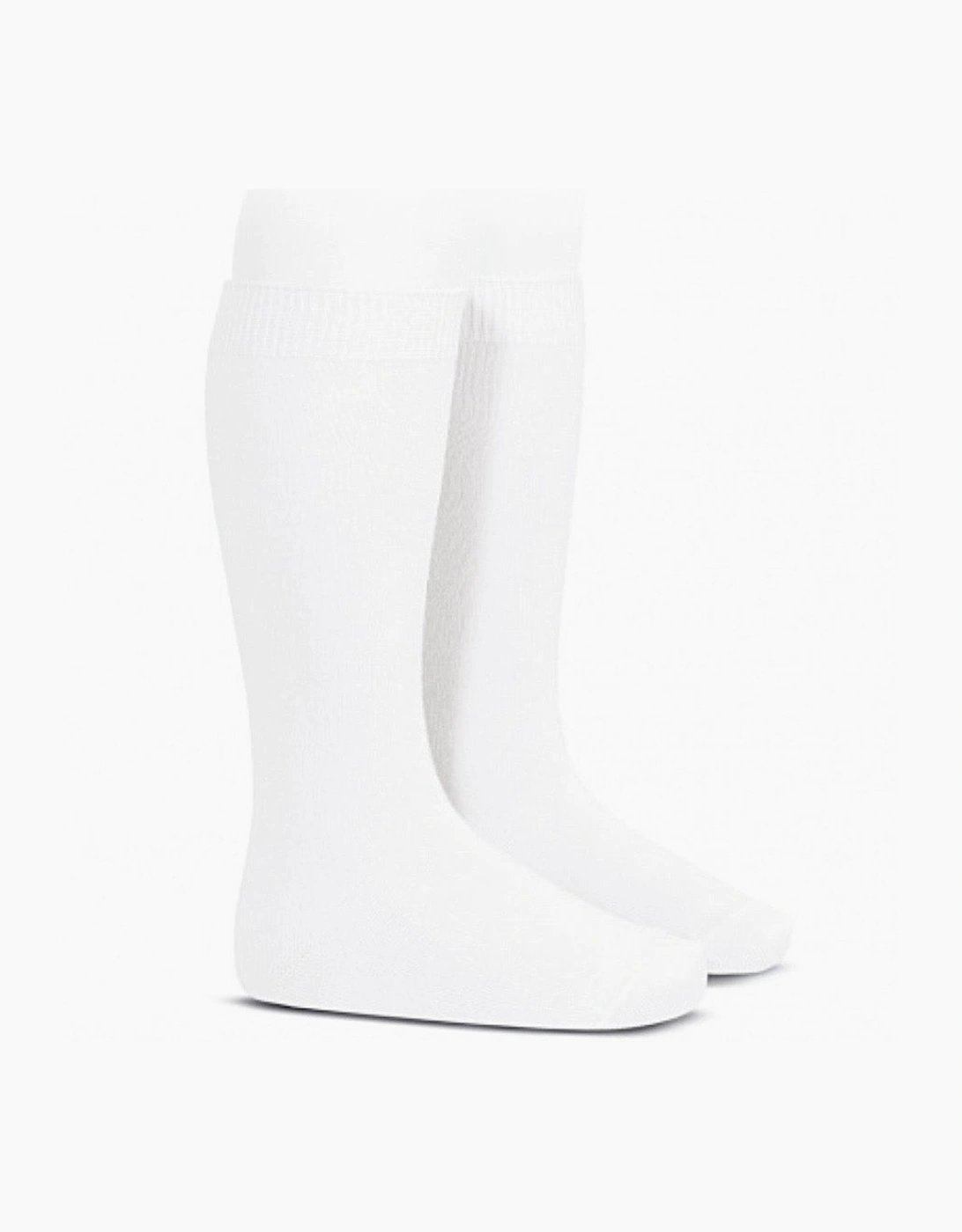 White 200 Plain Knee Socks