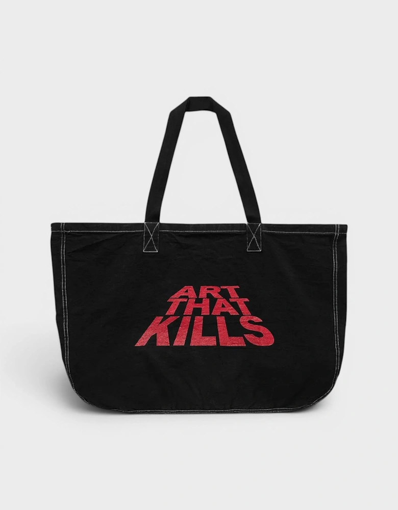 ATK Oversized Tote Black Red