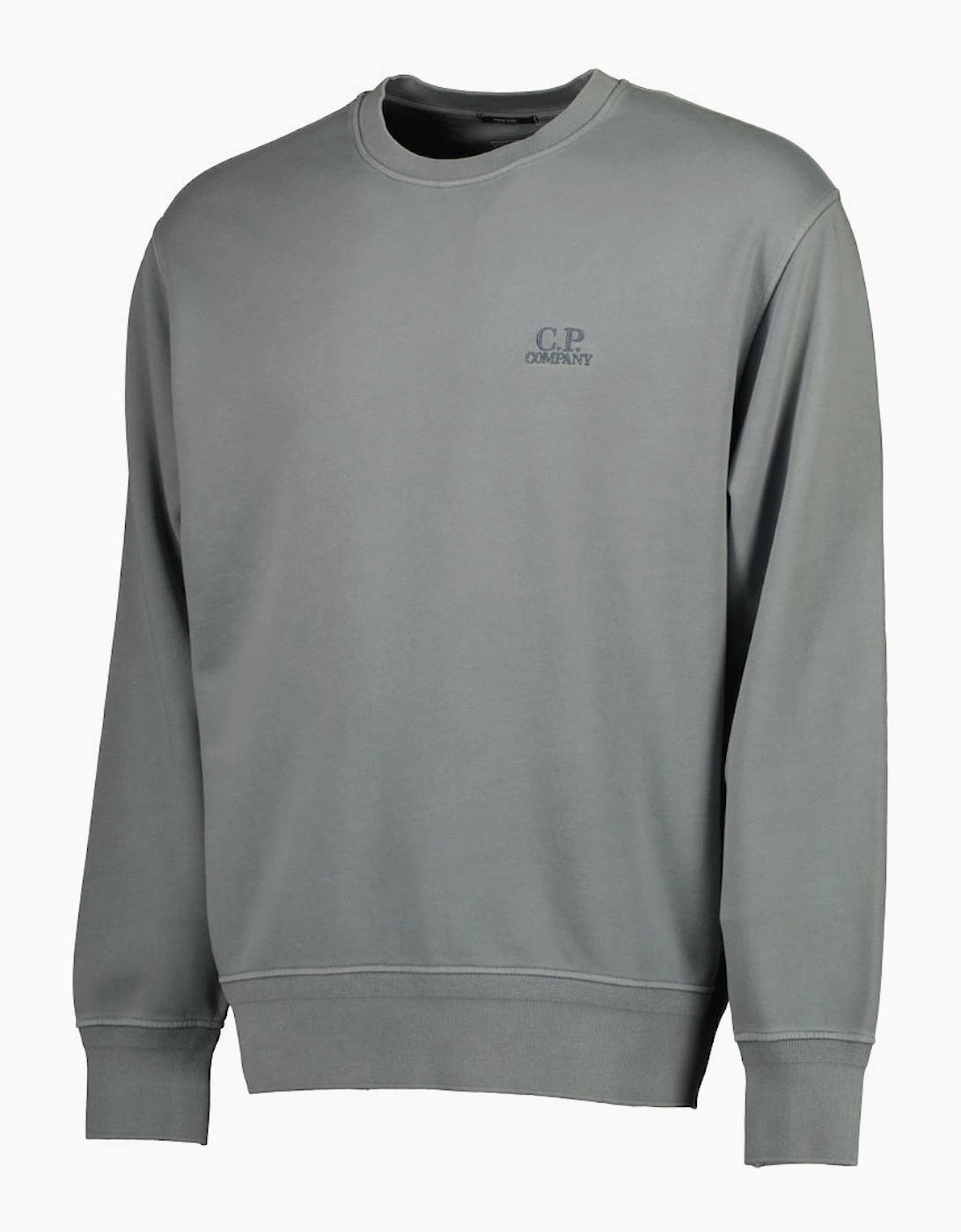 Diagonal Fleece Resist Dyed Logo Sweatshirt