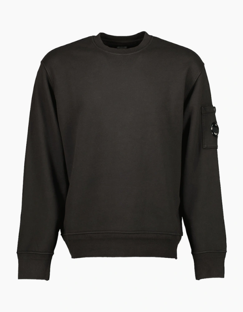 Diagonal Fleece Lens Sweatshirt