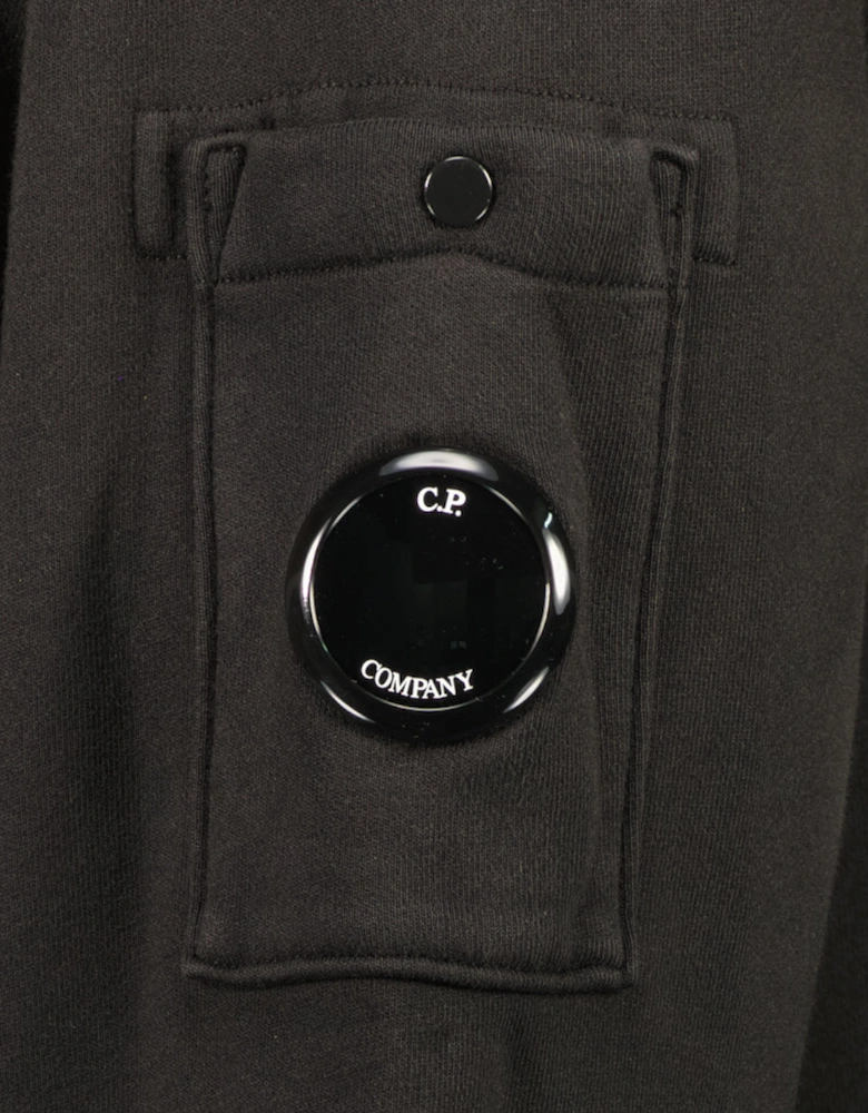 Diagonal Fleece Lens Sweatshirt