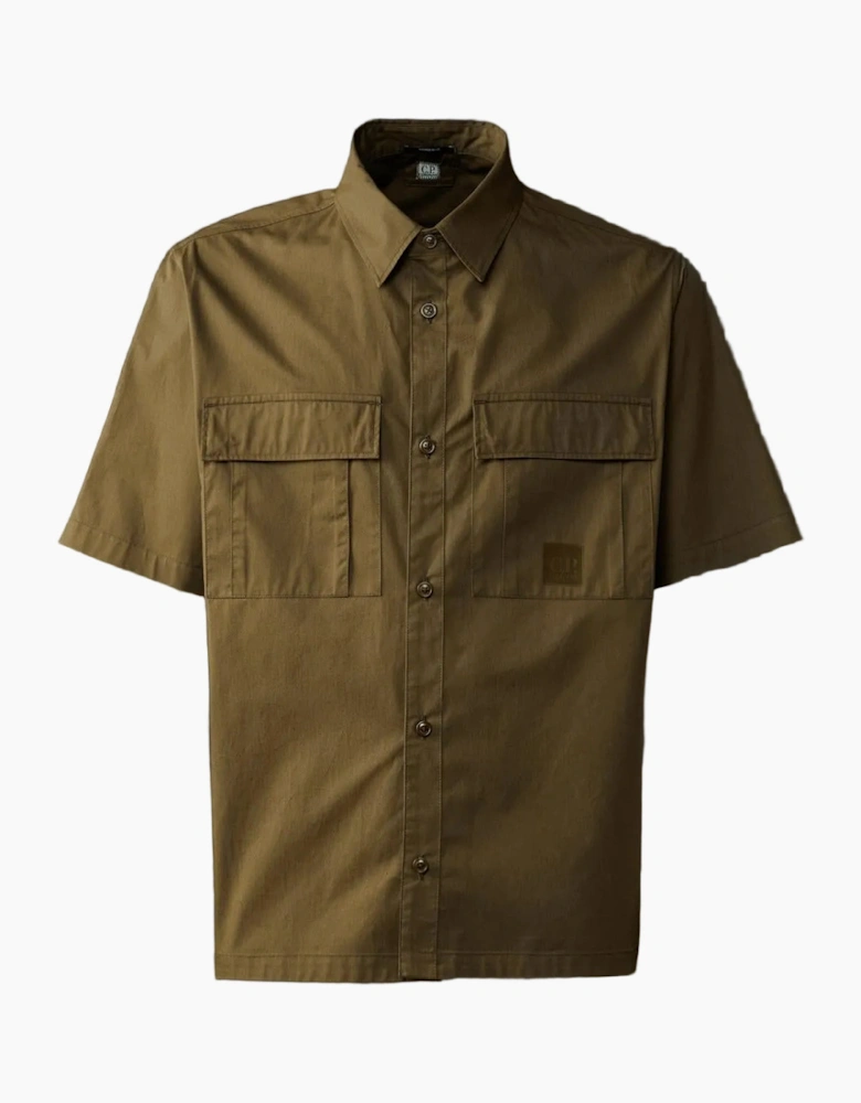 Metropolis Short Sleeve Gabardine Shirt