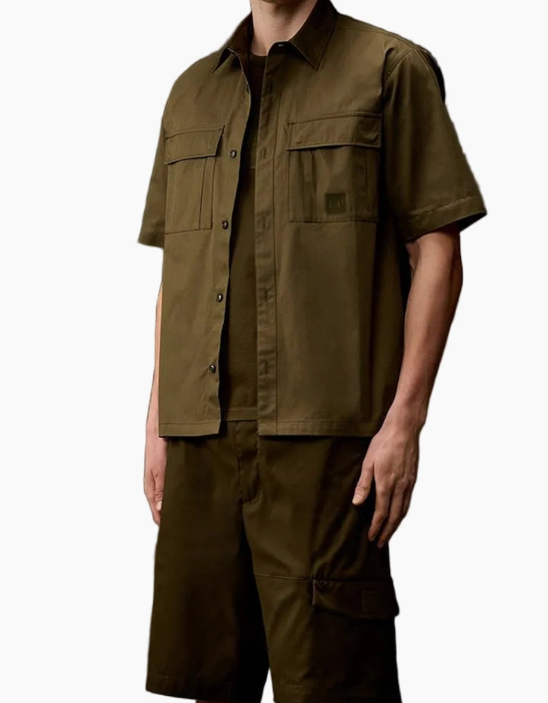 Metropolis Short Sleeve Gabardine Shirt