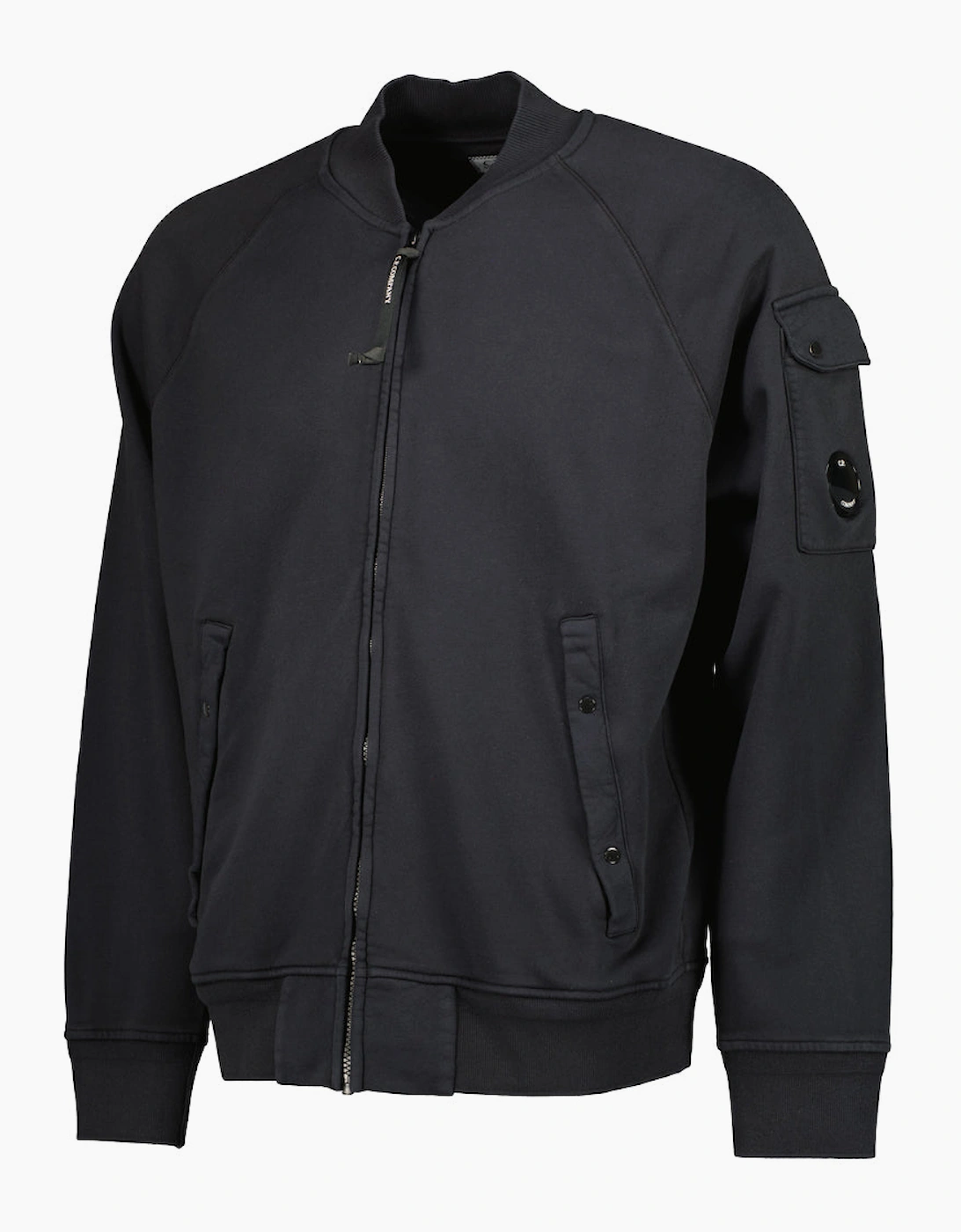 Diagonal Fleece Zipped Lens Sweatshirt