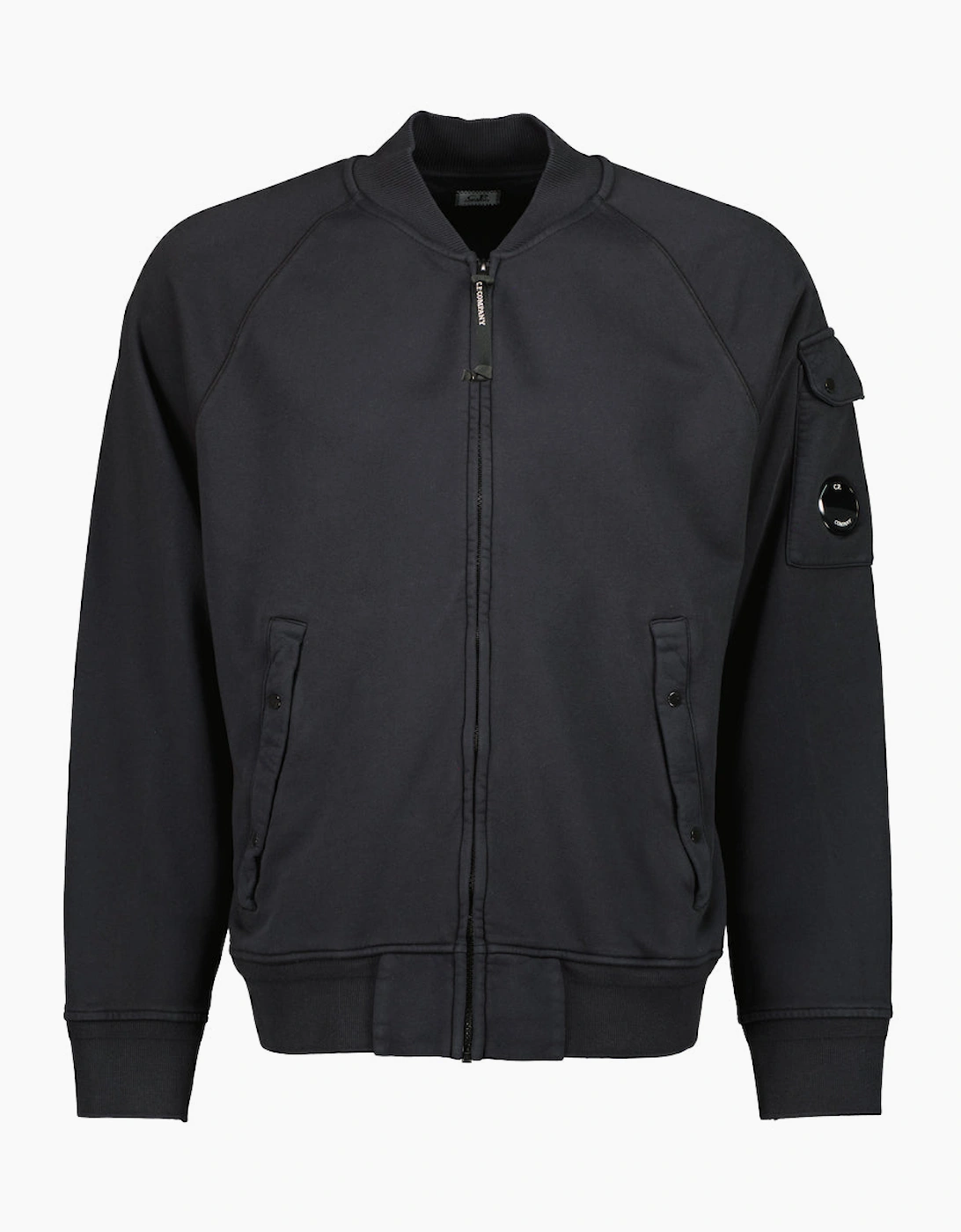 Diagonal Fleece Zipped Lens Sweatshirt, 5 of 4