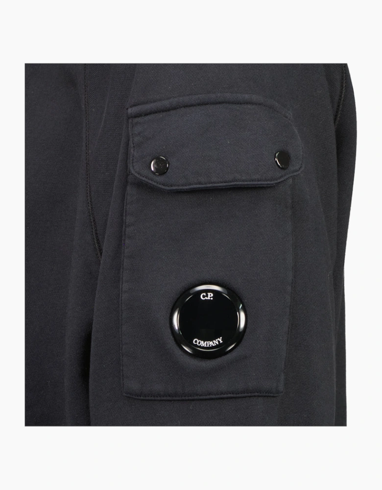 Diagonal Fleece Zipped Lens Sweatshirt