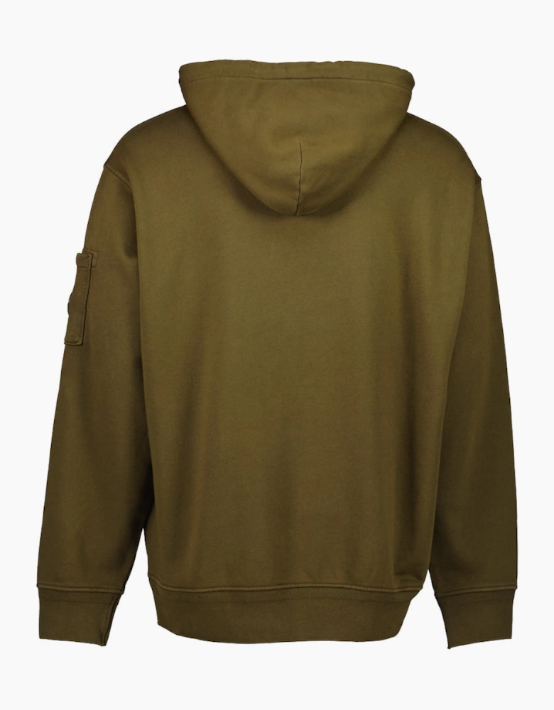 Diagonal Fleece Lens Hoodie