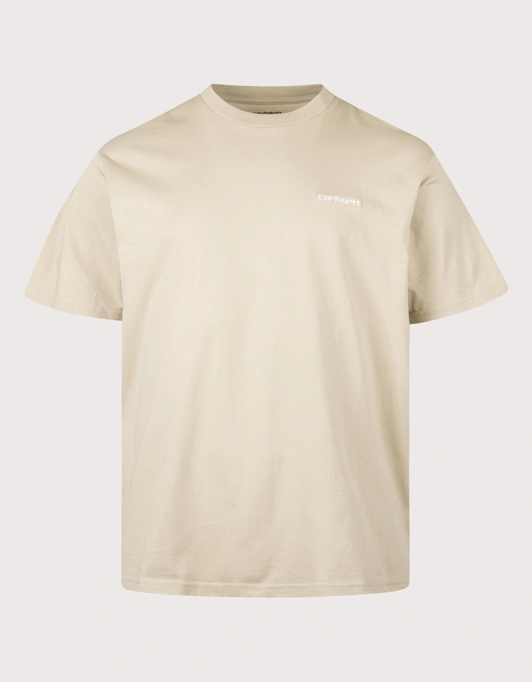 Loose Fit Script Embroidery T-Shirt