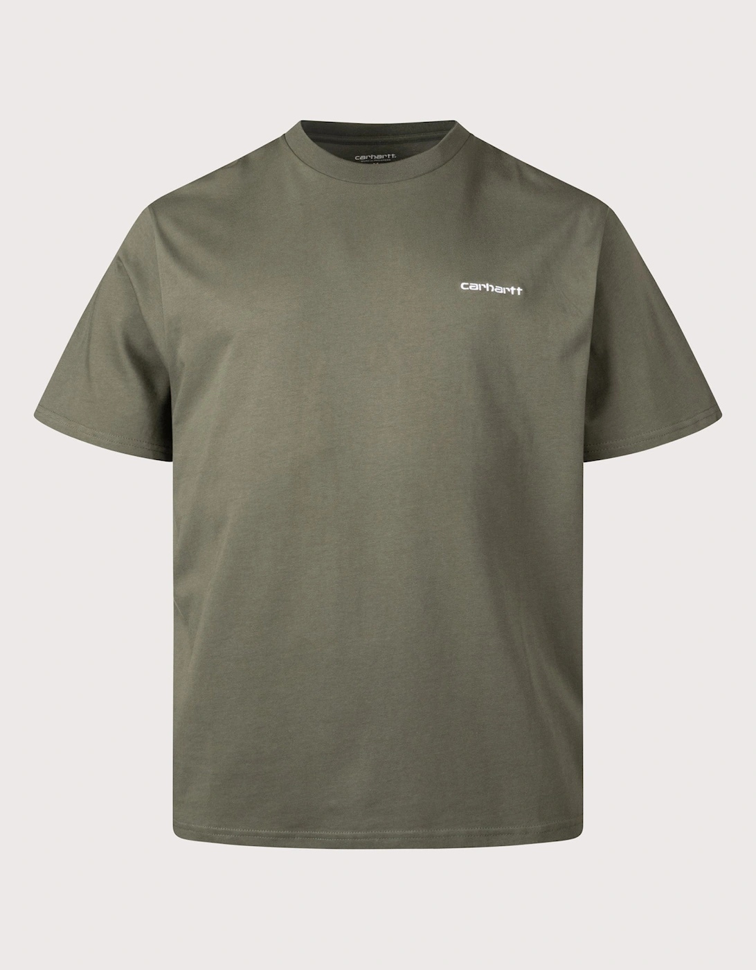 Loose Fit Script Embroidery T-Shirt