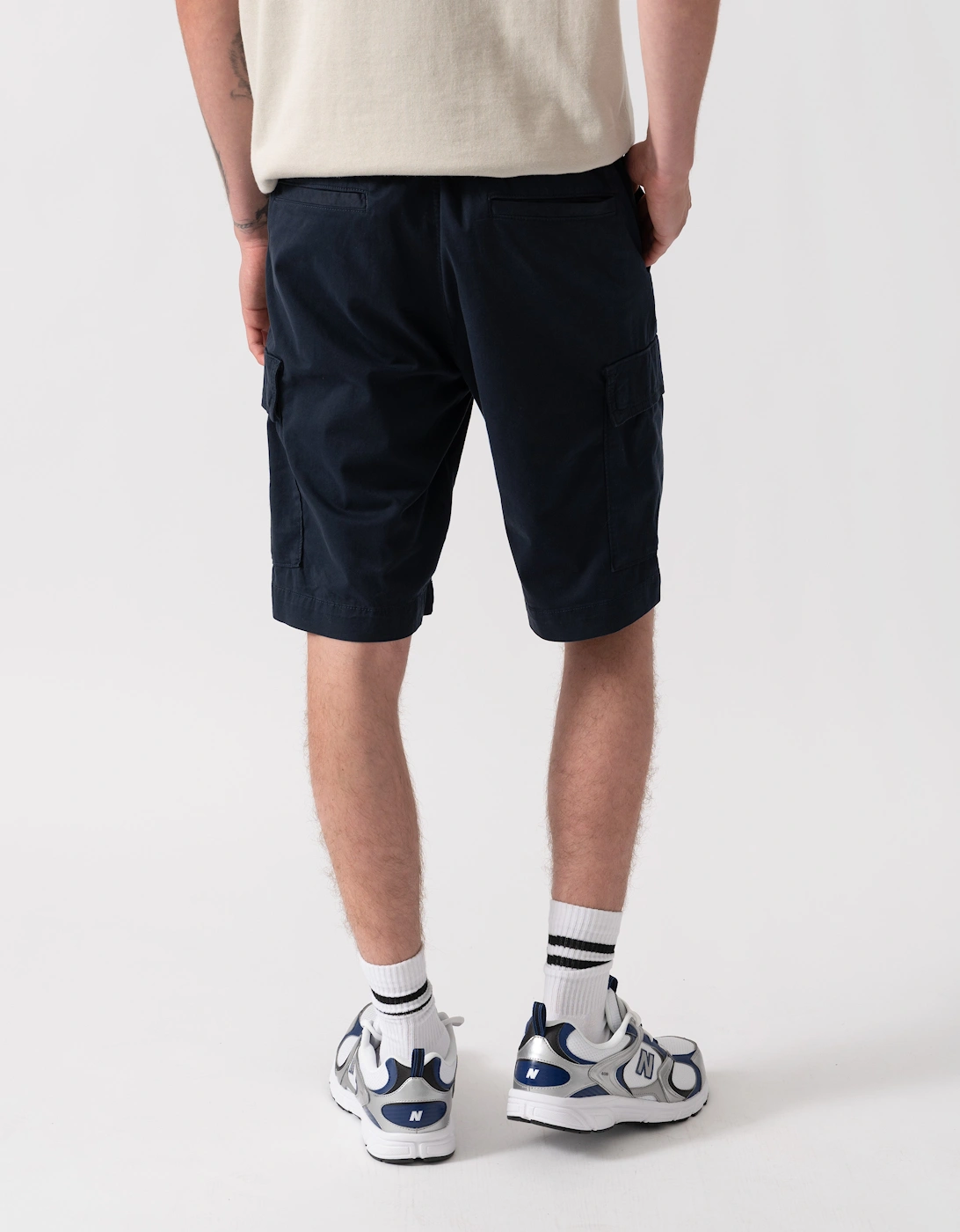 BOSS Orange Sisla Mens Cargo Shorts - Dark Blue 404