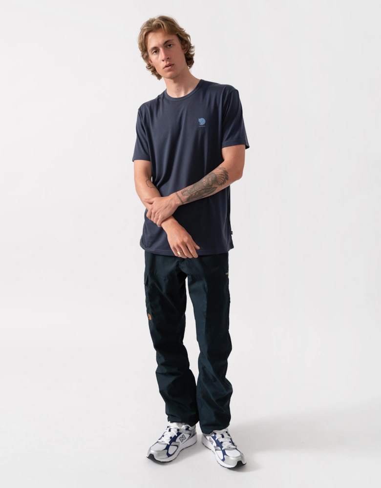 Fjallraven High Coast Short Sleeve Mens Top - Navy 560