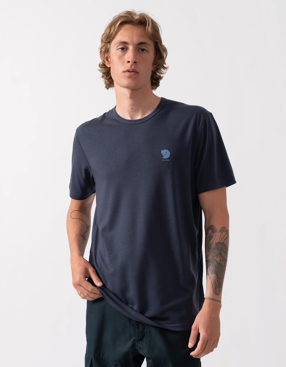 Fjallraven High Coast Short Sleeve Mens Top - Navy 560