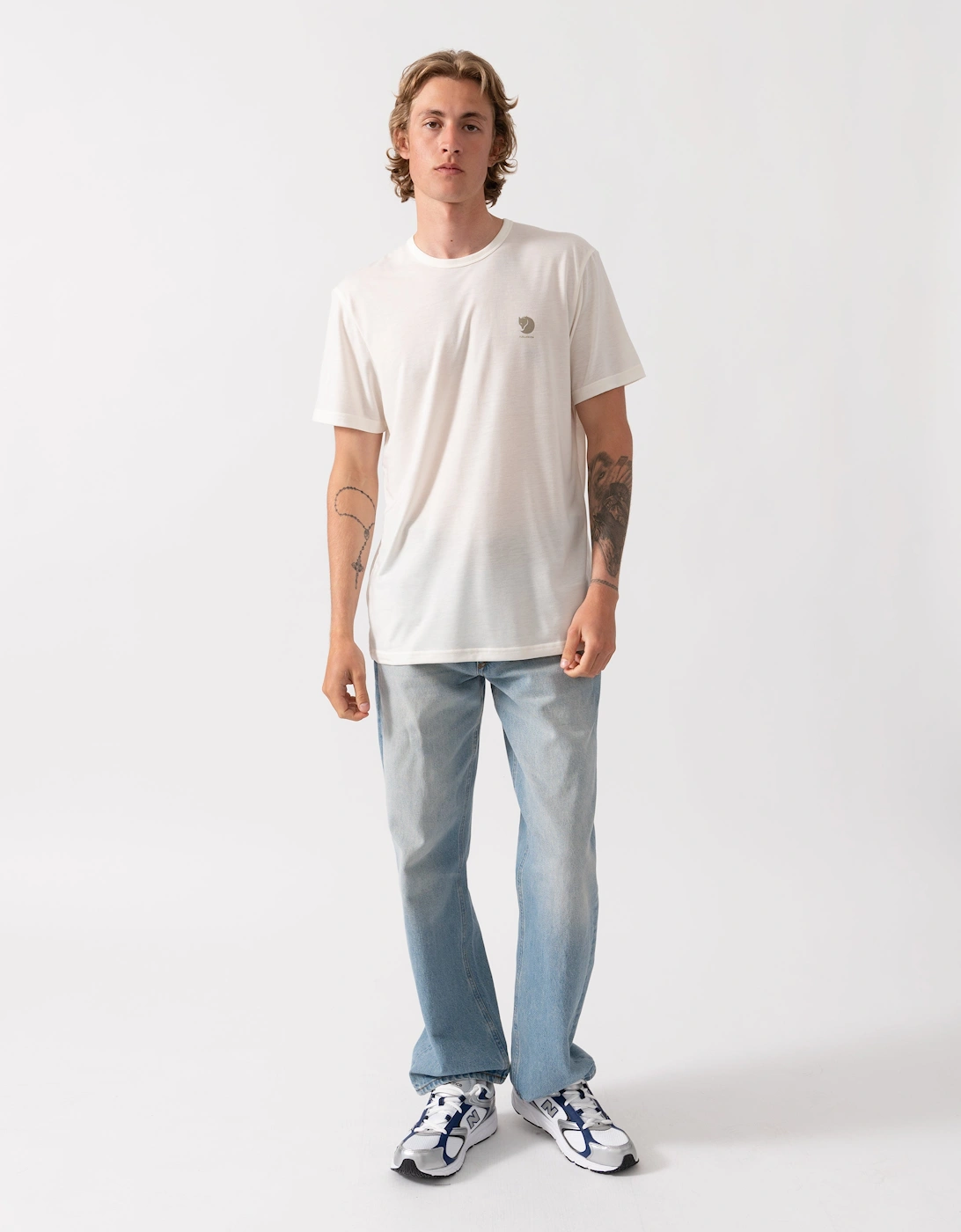 Fjallraven High Coast Short Sleeve Mens Top - Eggshell 111