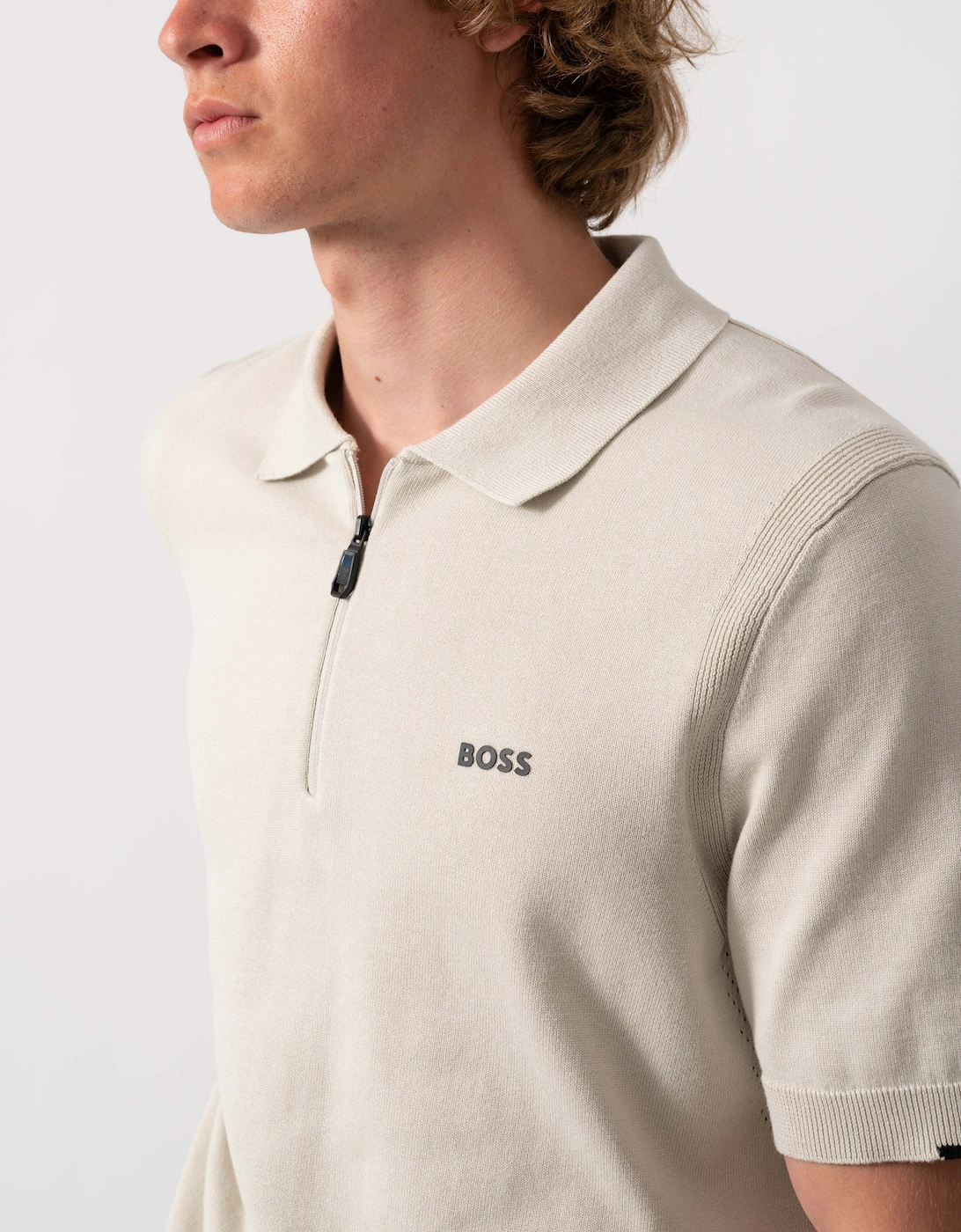 BOSS Green Ever-X PS Mens Polo Shirt - Light Beige 272