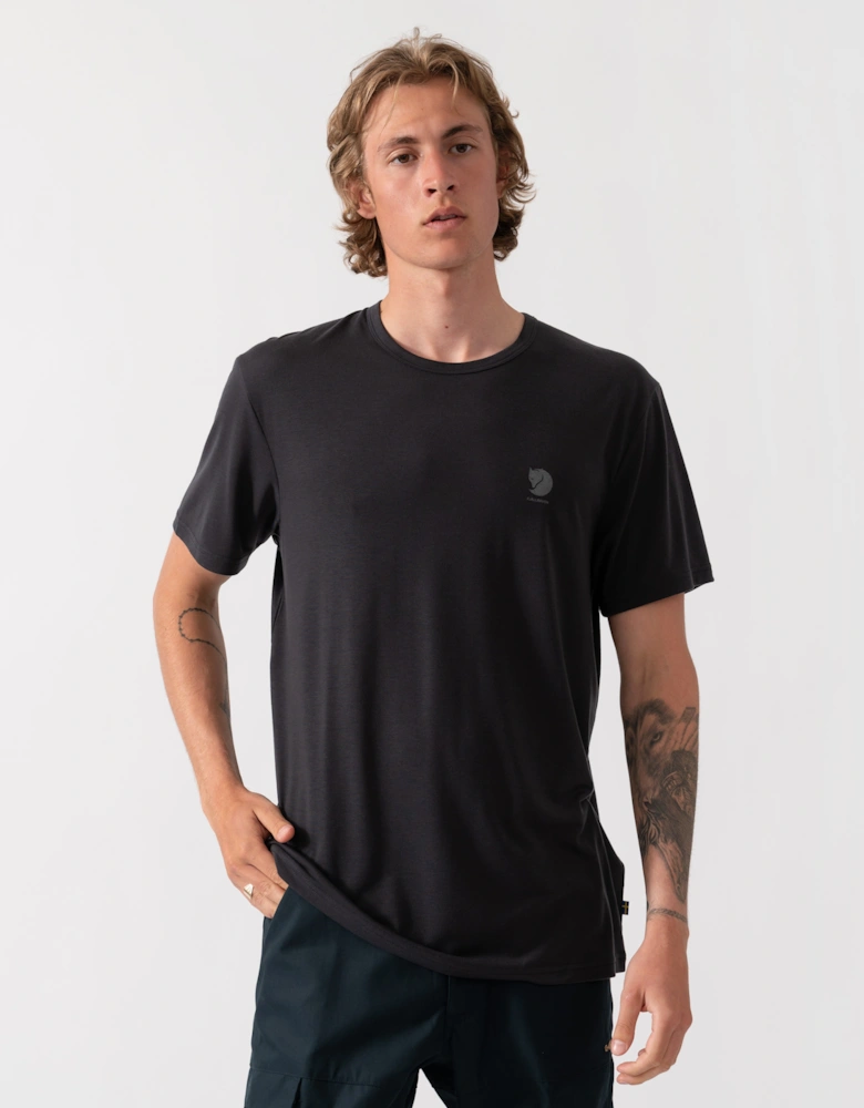 Fjallraven High Coast Short Sleeve Mens Top - Black 550