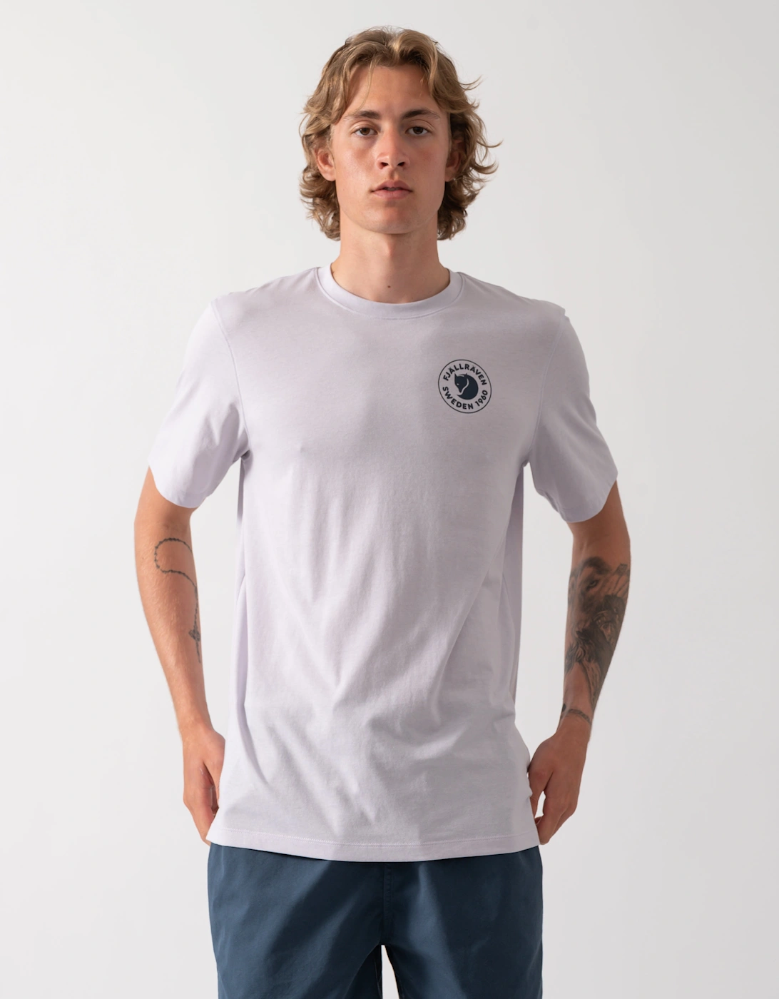 Fjallraven 1960 Logo Mens T-Shirt - Lavender Mist 452