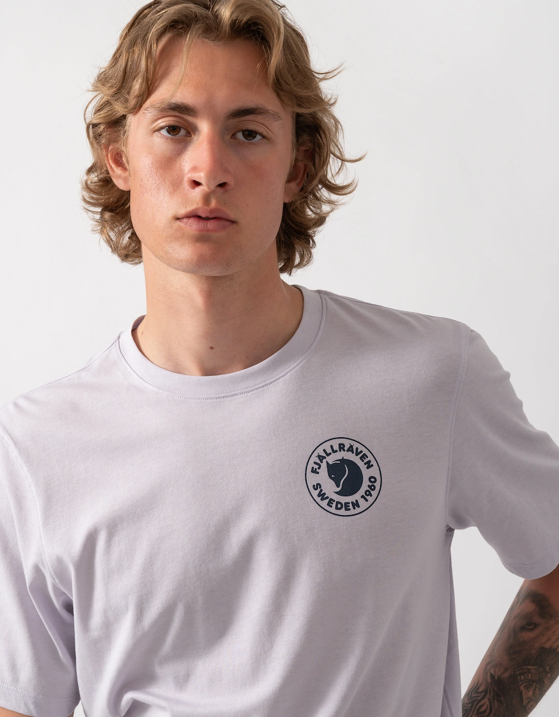 Fjallraven 1960 Logo Mens T-Shirt - Lavender Mist 452