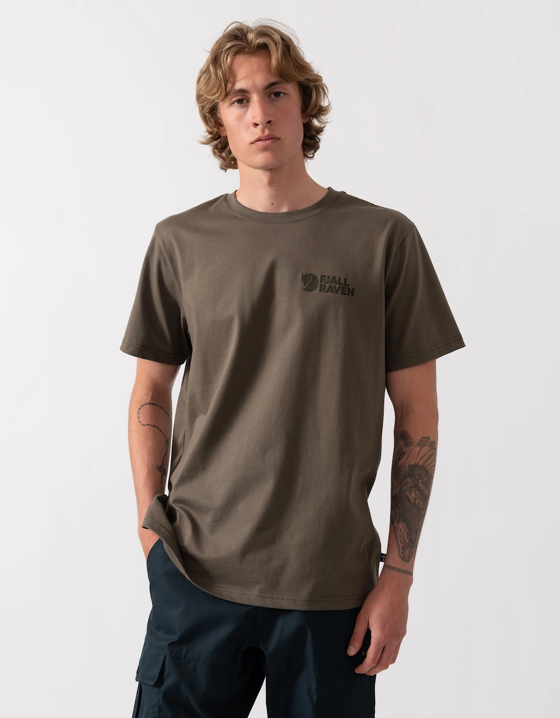 Fjallraven Heavy Classic Mens T-Shirt - Laurel Green 625