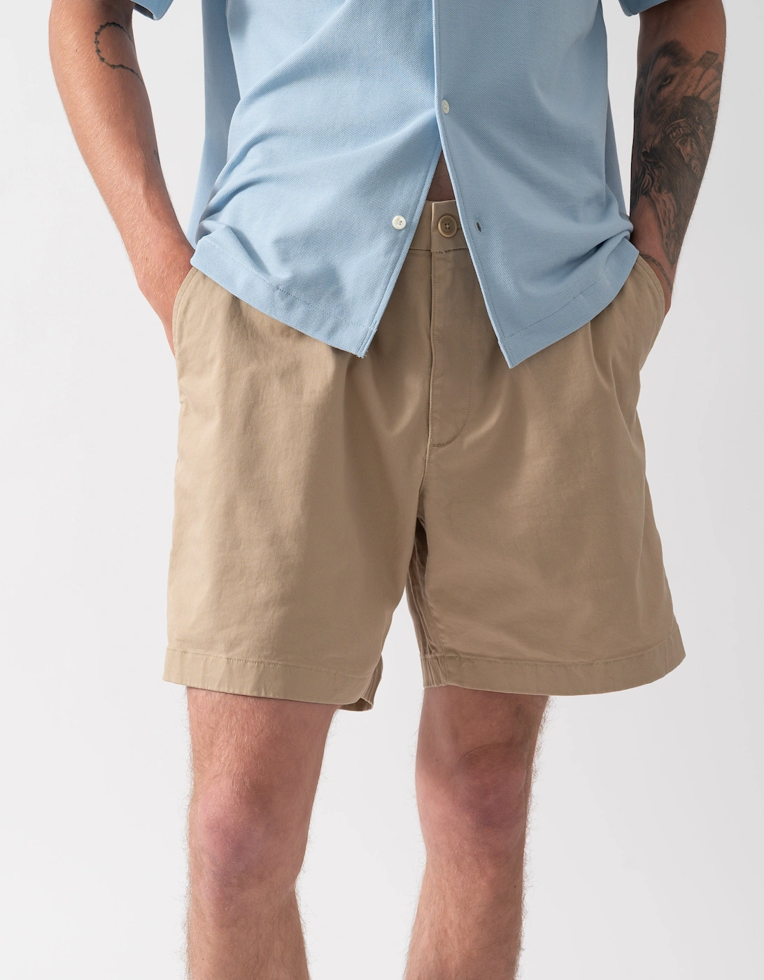 Lacoste Relaxed Fit Mens Stretch Cotton Shorts - Viennese 02S