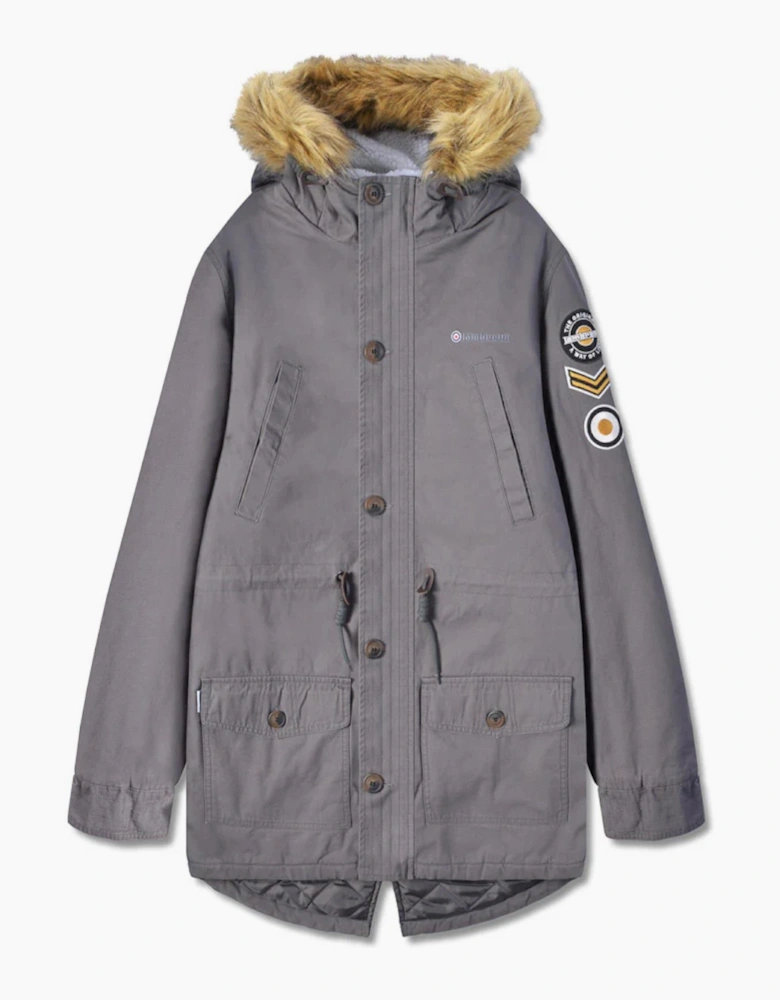 Lambretta Sherpa Lined Faux Fur Hooded Parka Jacket