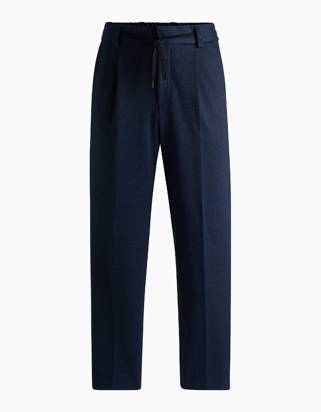Solid Patterned Straight Leg Pants