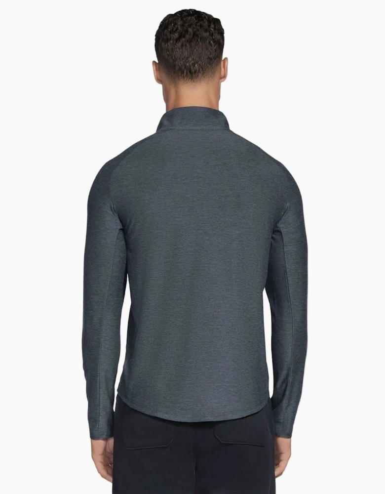 Skechers GO DRI All Day Performance 1/4 Zip Polyester Men's Black Activewear T-Shirts