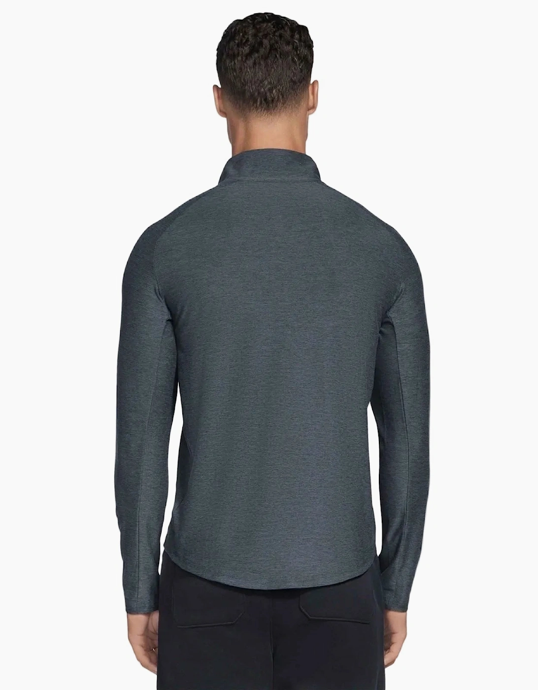 Skechers GO DRI All Day Performance 1/4 Zip Polyester Men's Black Activewear T-Shirts