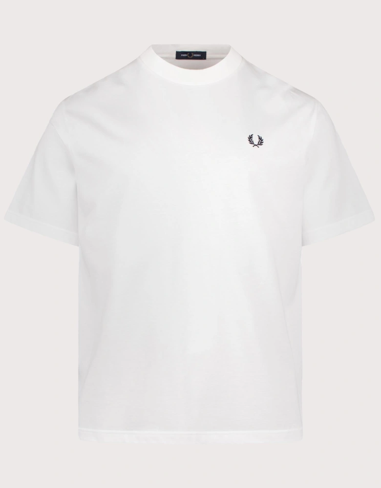 Relaxed Fit Back Print Fred Perry Text T-Shirt