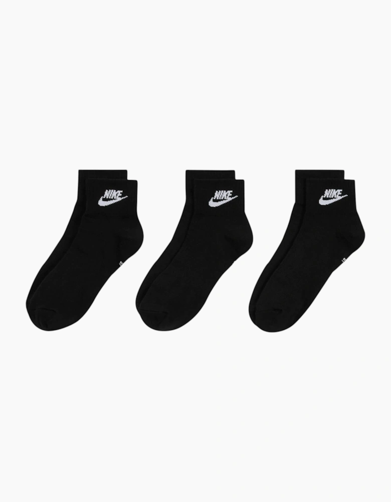 Nike DX5074 Mens Ankle Socks Essential Low Cut Socks 3 Pack